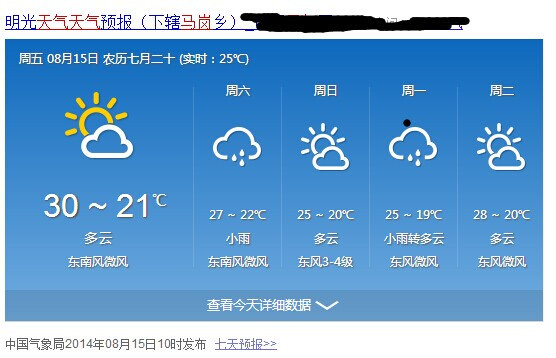 滚岗最新天气预报信息汇总